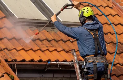 Démoussage et hydrofuge de toiture à Orcier